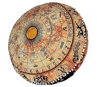 Oroscopo psichedelico astrologia segno zodiacale pouf tie dye boho indiano grandi federe celeste vergine sole luna stelle cuscini da pavimento moderno cuscino da seduta decorazione rotondo meditazione