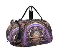 Oroscopo Viola Midabstract Borsa Sportiva da Nuoto e Palestra con Scomparto per Scarpe Borsa da Viaggio per Il Fine Settimana Borsone per Ragazzi