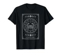 Oroscopo Zodiacale Celeste Vintage Cancro dei tarocchi cosmici Maglietta con Stampa Grafica Economica