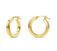Orovi Orecchini Donna Argento 925 placcati oro 18kt Orecchini a Cerchio, Made in Italy, gioiello anallergico confezionato in un elegante astuccio portagioie