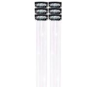 Orpelli scintillanti per extension per capelli - Kit di orpelli per capelli con clip scintillanti scintillanti da 6 pezzi | Fermaglio per capelli glitterato con fata colorata Tinsel per capelli liscio