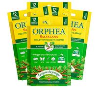 Orphea 4X Salvalana Foglietti per Cassetti e Armadi Protegge Lana e Fibre Naturali al Profumo di Legno di Cedro della Virginia - 4 Confezioni da 12 Foglietti Ognuna
