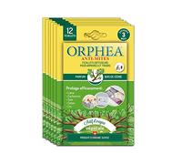 Orphea - Anti tarme tessile, diffusori per armadi e cassetti (6 x 12 pezzi) naturale, profumo legno di cedrè anti-tarme ideale per vestiti, agisce imediatamente - Durata 3 mesi