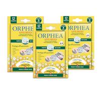 Orphea - Anti tarme tessile, fogli diffusori per armadi e cassetti (3 x 12 pezzi) naturale, profumo legno di cedrè anti tarme, ideale per abbigliamento, agisce immediatamente - durata 3 mesi