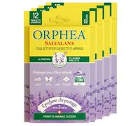 Orphea Salvalana Foglietti per Cassetti e Armadi Protegge Lana e Vestiti in Seta Lino Cotone Fibre Naturali Profumo di Lavanda Maillette a Lunga Durata Fino a 3 Mesi - 48 Foglietti Emanatori