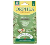 Orphea Salvalana, Sacchetti per Cassetti e Armadi, Per Lana e Vestiti Tutta la Stagione, Profumo di Legno di cedro, 3 Sacchetti in Carta di Canapa