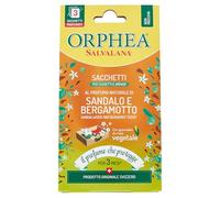Orphea Salvalana, Sacchetti per Cassetti e Armadi, Per Lana e Vestiti Tutta la Stagione, Profumo di Sandalo e Bergamotto, 3 Sacchetti in Carta di Canapa