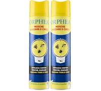 Orphea Spray contro Mosche, Zanzare e Cimici, Con Estratto di Eucalipto - 400 ml (Confezione da 2)