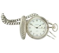 ORPHELIA 160-0006-18 - Orologio analogico da uomo al quarzo con cinturino in acciaio inossidabile argentato - impermeabile fino a 30 metri, Bianco/argento