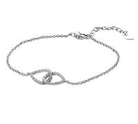 Orphelia Braccialetto da Donna in Argento 925 rodiato con zirconi Bianchi Taglio Brillante, 19 cm - ZA-7050