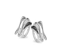 Orphelia dreambase-Orecchini in argento Sterling 925 con zircone nero-bianco ZO-5016