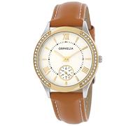 Orphelia Orologio Donna Quarzo display analogico cinturino Marrone e quadrante Bianco 11501