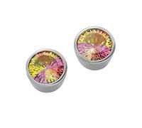 Orphelia Rainbow Collection-Orecchini a lobo da donna in argento Sterling 925 e zirconi multicolore CC-41