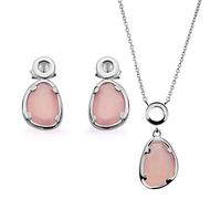 Orphelia Set di gioielli in argento sterling 925 calcedonio SET-7480, Argento sterling, Calcedonio