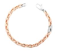 Orphelia ZA-7159 - Bracciale da donna in argento placcato oro rodiato, con zirconi bianchi taglio brillante, 20 cm