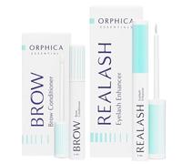ORPHICA Brow & Realash Set - Siero per ciglia 3 ml + Siero per sopracciglia 4 ml - Balsamo per una crescita visibile, Gel stimolante per la crescita dei capelli