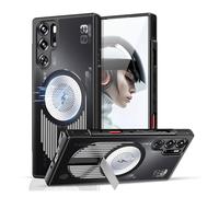 ORPKYEHMXK Custodia di Supporto di Raffreddamento Magnetico in Metallo di Lusso Compatibile con ZTE Nubia RedMagic 9 PRO/Red Magic 9 PRO Plus(Nero,for 9 PRO)