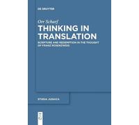 Orr Scharf Thinking in Translation (Tascabile) Studia Judaica