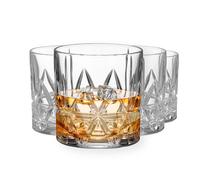 Orrefors Peak Double Old Fashioned Glass (set di 4) - 11,5 fl. Oz. Royal Peak Design Glassware per whisky bourbon gin che serve cocktail e lavastovi