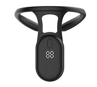 orrettore Posturale per Donne e Uomini, Vibrazione 400mAh Funzionamento a Batteria, Collo, Spalle, Clavicola e Sollievo dal Mal di Schiena, Allenamento in Tempo Reale Promemoria Correzione Postur Nero