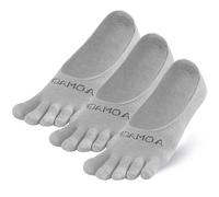 OrrinSports Confezione da 3 paia di calzini da donna a taglio basso, invisibili, antiscivolo, moderni calzini Coolmax, S/M/L, 3 pezzi, Grigio-no Show/3 paia, Medium