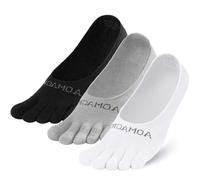 OrrinSports Confezione da 3 paia di calzini da donna a taglio basso, invisibili, antiscivolo, moderni calzini Coolmax, S/M/L, 3 pezzi, Multicolore-b1# No Show/3 paia, Medium