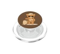 Orsacchiotto con valigetta - simpatico motivo vacanze e avventure PopSockets PopGrip per MagSafe