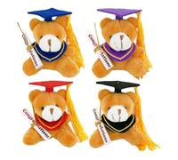 Orsacchiotto di laurea mini orsacchiotto di laurea 2024 7cm Mini Laurea Peluche Orso Vestito Cappello 2024 Animali di peluche di laurea souvenir di festa per gli uomini