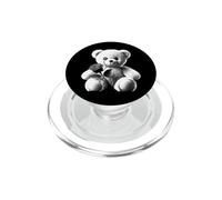 Orsacchiotto di peluche a forma di rosa in bianco e nero PopSockets PopGrip per MagSafe