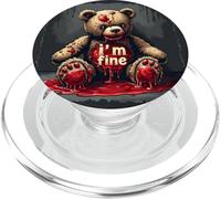 Orsacchiotto Peluche Orso Sangue Ferito Horror Halloween PopSockets PopGrip per MagSafe