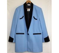 Orsacchiotto Ragazzo Drappo Giacca, 122cm Torace Luce BLUE1950s Rock N Rotolo