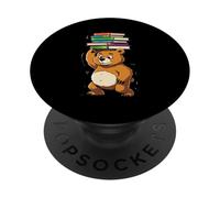 Orsetto con una Torre di Libri PopSockets PopGrip Adesivo