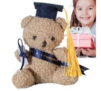 Orsetto Della Laurea - Feltro Di Cotone PP Peluche 13 Cm | Peluche Di Laurea Con Cappello E Certificato | Morbido Orsacchiotto | Bambola Giocattolo | Regalo Ricordo Per La Festa Di Celebrazione Degli