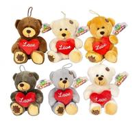 Orsetto di peluche con cuore Love 14 cm