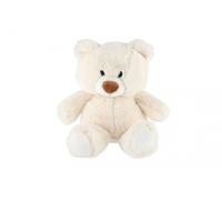 Orsetto di peluche seduto 35 cm bianco
