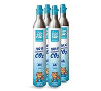 Orsetto di soda | 4 cilindri di CO2 per Quooker Cube | 425 g (60 l) | riempimento premium con anidride carbonica ad alta purezza di tiglio
