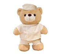 Orsetto Infermiere - Orso di Peluche Morbido e - Cuscino Decorativo Bambini per Camerette Librerie Scrivanie Camera da Compleanno Natale Amici