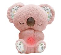 Orsetto Koala Rilassante, Koala Antistress con Luci Musicali Sensoriali e Movimento di Respirazione Ritmico, Regolabile in Modalità (Rosa)