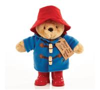 Orsetto Paddington in peluche di qualità con stivali e giacca ricamata media