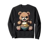 Orsetto raccapricciante gotico horror Kawaii Orso Ramen Halloween Felpa