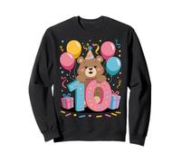 Orso 10° compleanno per ragazzo ragazza 10 anni decimo dieci Orso Felpa