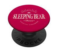 Orso addormentato Dunes National Lakeshore Michigan Moderno PopSockets PopGrip Adesivo