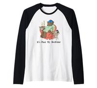 Orso addormentato It's Past My Bedtime Funny Sayings Matching Maglia con Maniche Raglan
