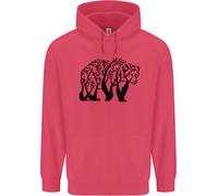 Orso Albero Animale Ecology Bambini Felpa con Cappuccio
