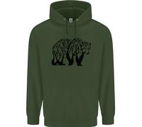 Orso Albero Animale Ecology Bambini Felpa con Cappuccio