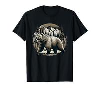 Orso all'aperto Natura Foresta Animali Animali selvatici Maglietta