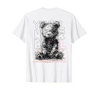 Orso | Backprint | Animale Motivo Arte Grafica Artwork Bear Maglietta