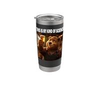 Orso birraio Birraio divertente Birrificio My Love Language Bicchiere termico in acciaio inox doppia parete