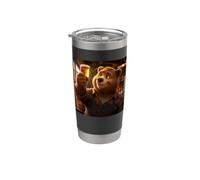 Orso birraio Birraio divertente Birrificio My Love Language Bicchiere termico in acciaio inox doppia parete
