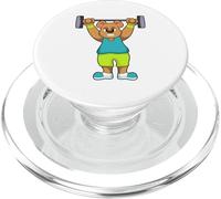 Orso Bodybuilder Bilanciere Bodybuilding PopSockets PopGrip per MagSafe